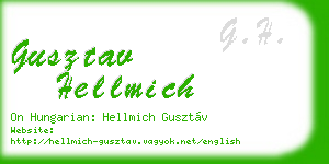 gusztav hellmich business card